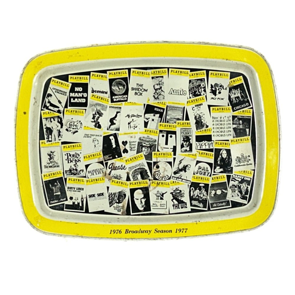 Sanka Decaffeinated Coffee Advertising Tray Playbills Broadway 1976 1977 Season | Finer Things Resale