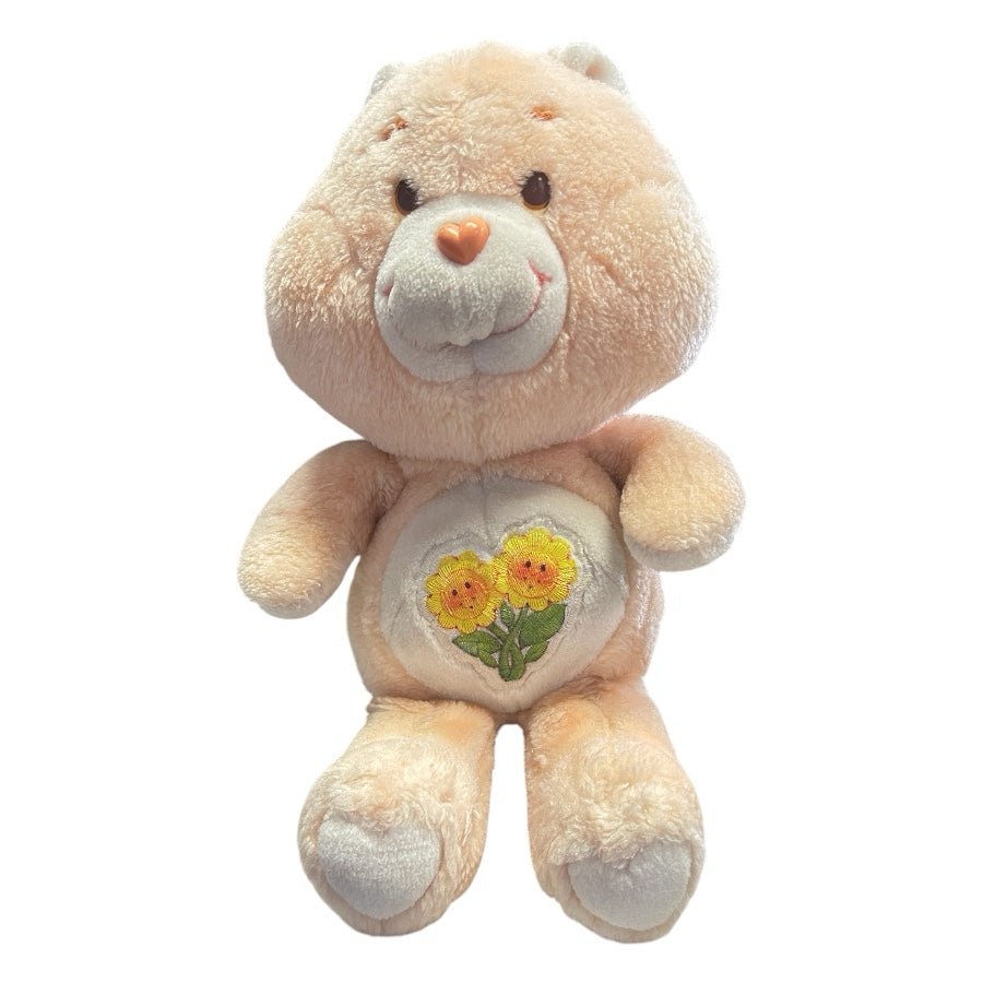 Care Bear Friend Bear Plush Peach Stuffed Bear Animal 13" VINTAGE 1983 | Finer Things Resale