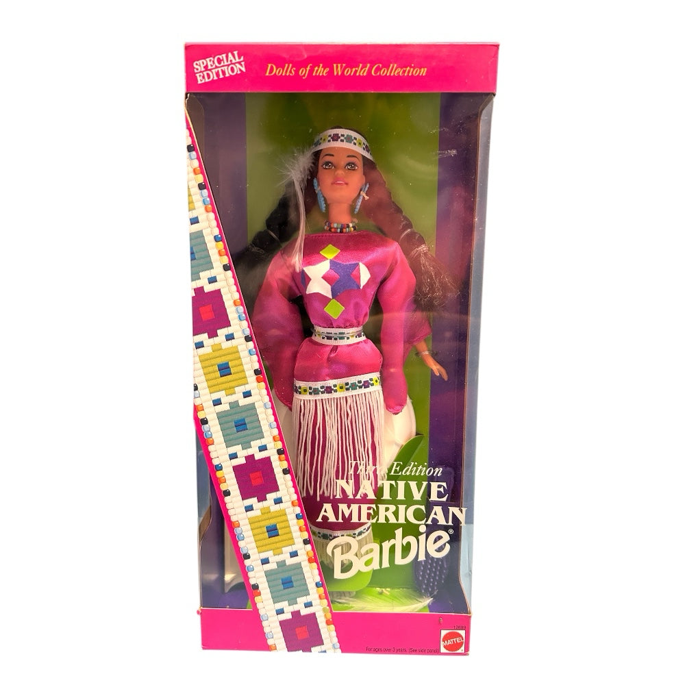 Native American 3rd Edition Barbie Dolls of the World Collection 12699 NIB 1997 | Finer Things Resale