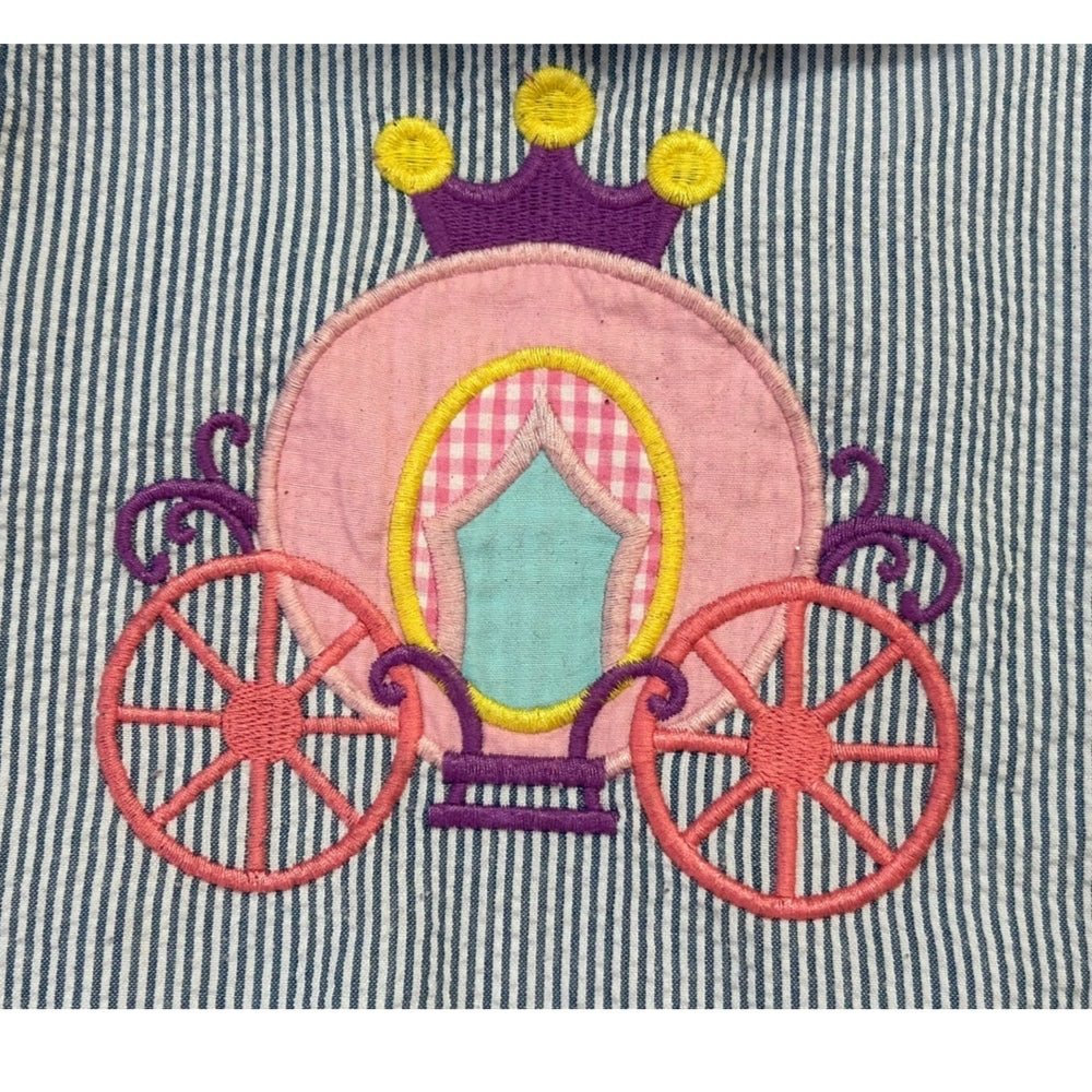 Lil Cactus Princess Carriage sleeveless seersucker dress SIZE 6 T | Finer Things Resale