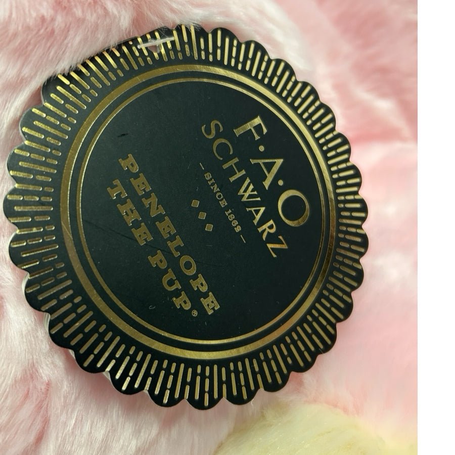 FAO Schwarz Pink Plush Puppy Dog Stuffed Animal Soft Toy 18" 1004600 NWT | Finer Things Resale