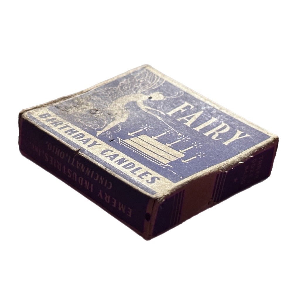Fairy Birthday Candles EMPTY box Emery Industries VINTAGE 1960's | Finer Things Resale