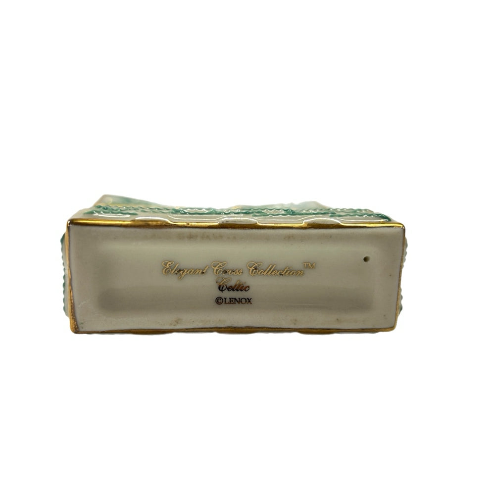 The Lenox Elegant Cross Collection Celtic Cross Fine Ivory China 24K Trim 2006 | Finer Things Resale