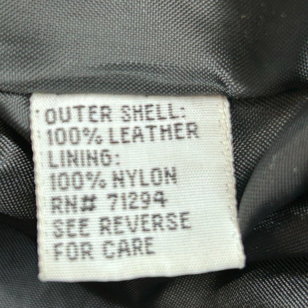 Via Max Leather Motorcycle Jacket Coat SIZE LARGE | Finer Things Resale
