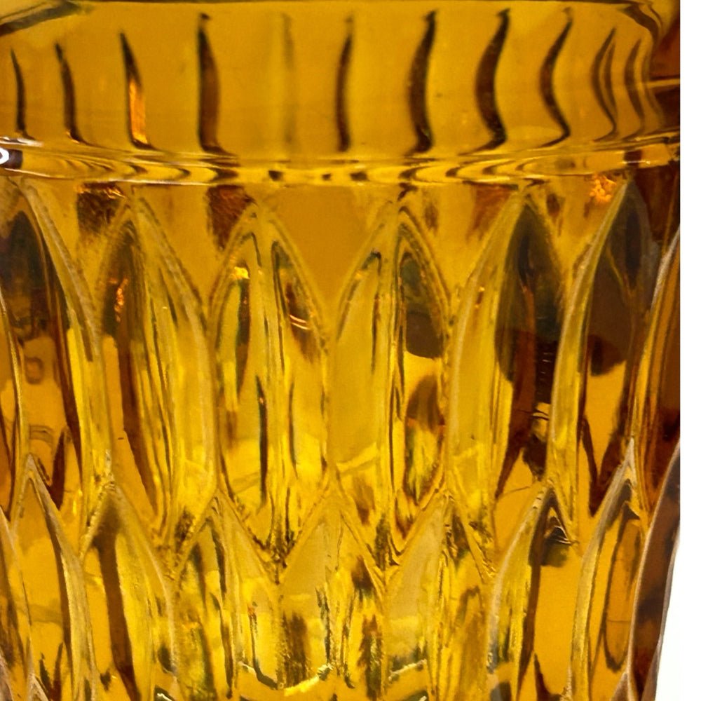 Indiana Glass Company Mt Vernon Amber Iced Tea Glass VINTAGE REPLACEMENT | Finer Things Resale