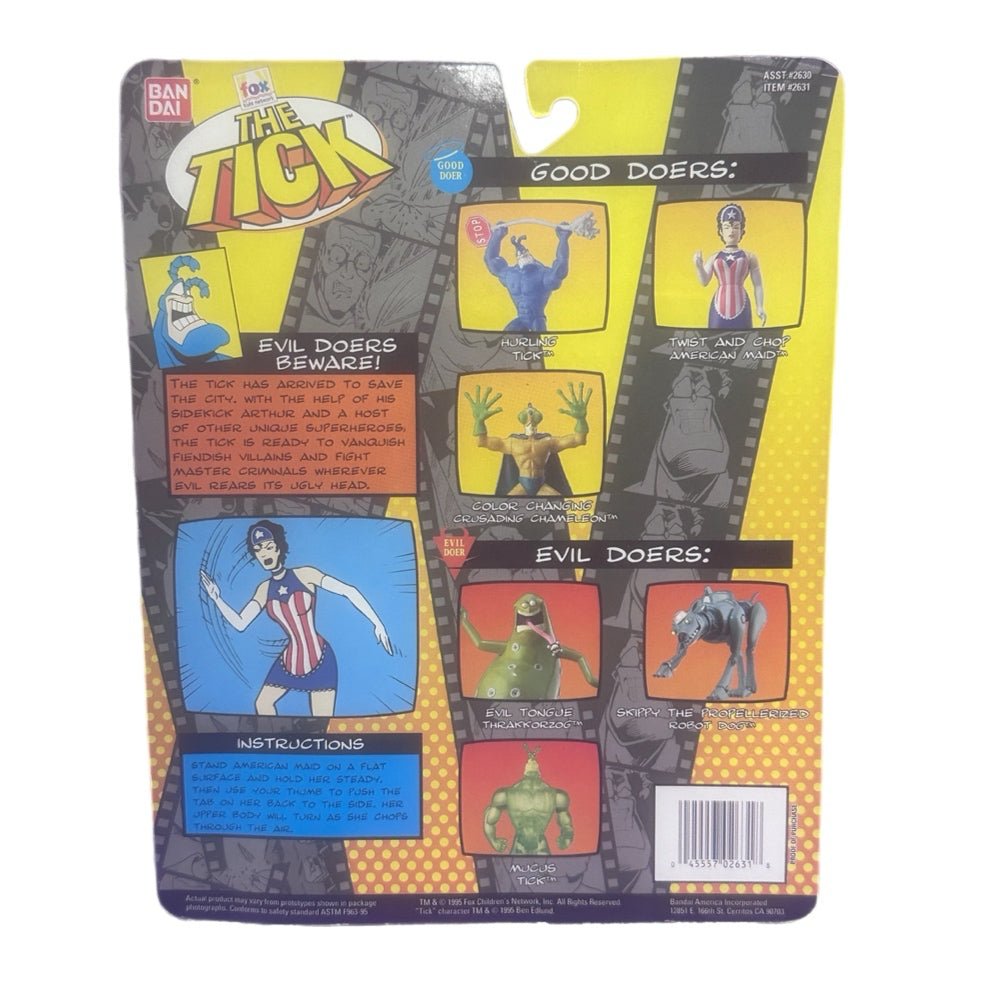 Bandai The Tick Twist and Chop American Maid action figure Series II 1995 NEW! | Finer Things Resale