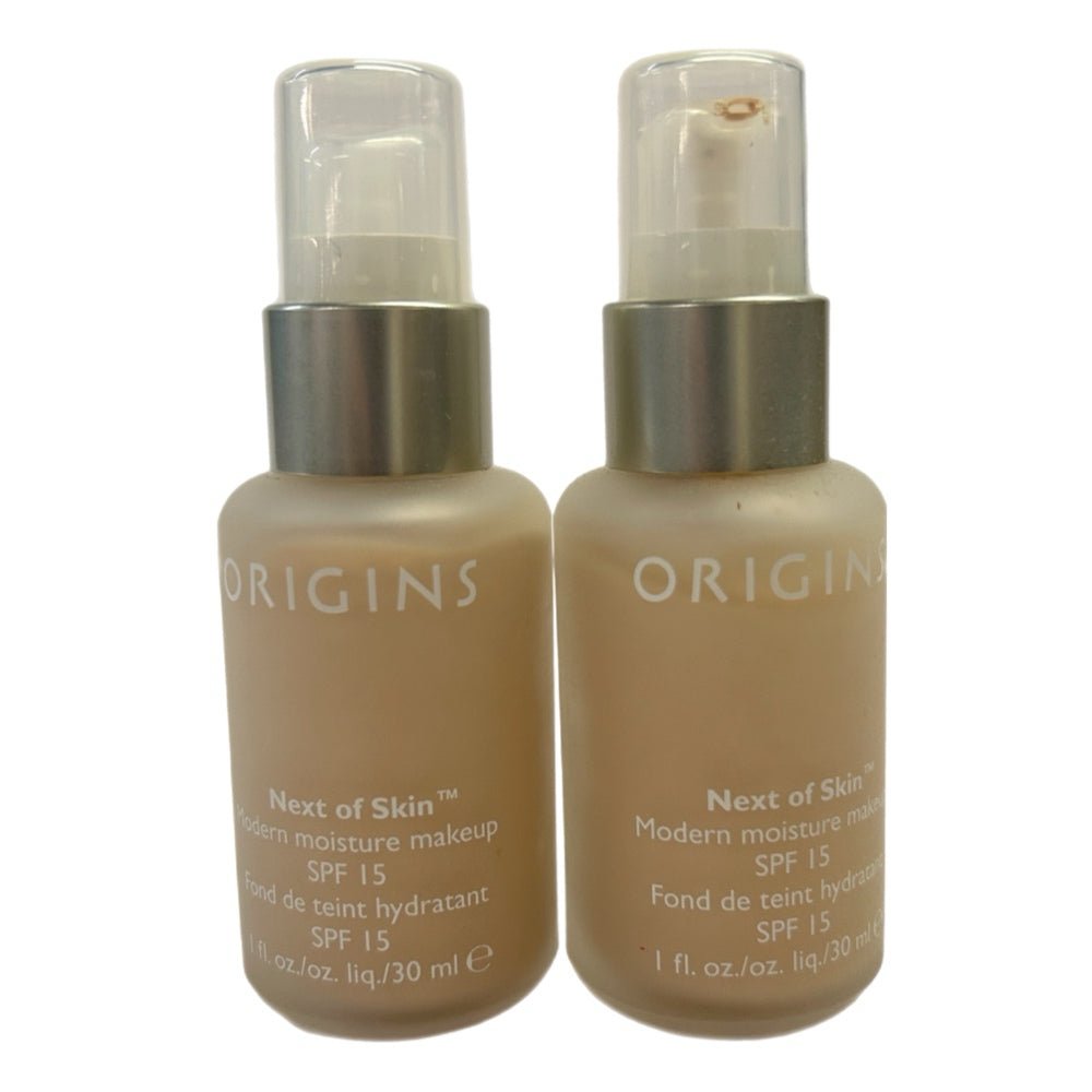 Origins Next of Skin Modern Moisture SPF 15 Foundation Makeup FAIR Lot of 2 NEW! | Finer Things Resale