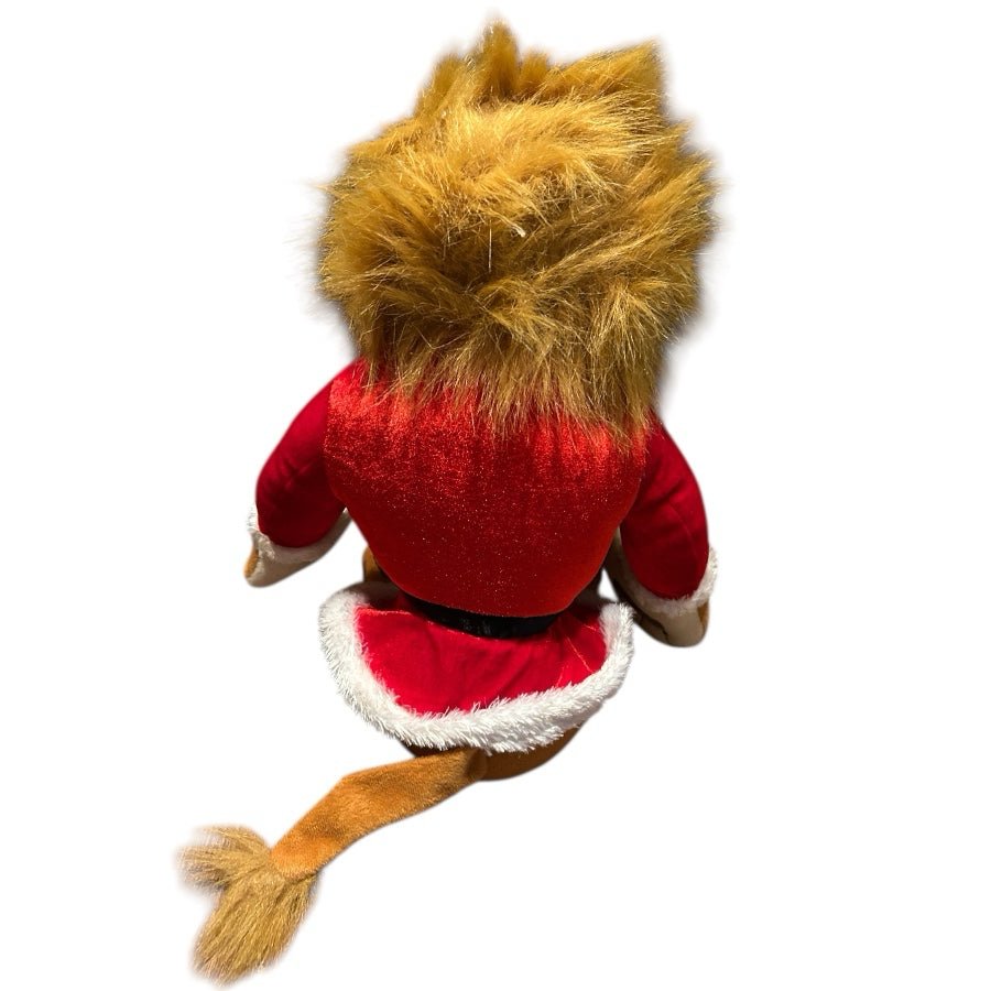 Madagascar Alex the Lion Santa Claus plush stuffed animal Christmas Gemmy 2009 | Finer Things Resale