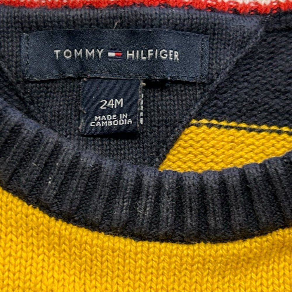 Tommy Hilfiger Y2K long sleeve stripe sweater SIZE 24 MONTHS | Finer Things Resale