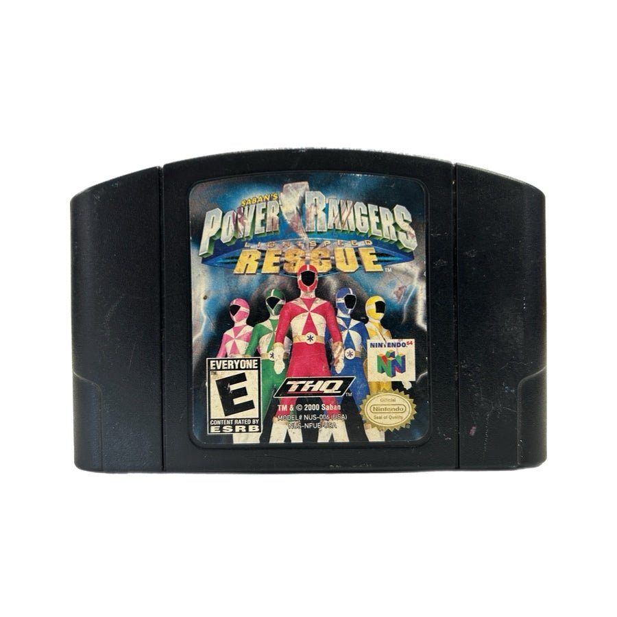 Power Rangers Lightspeed Rescue Nintendo 64 N64 THQ 2000 Authentic Cartridge | Finer Things Resale
