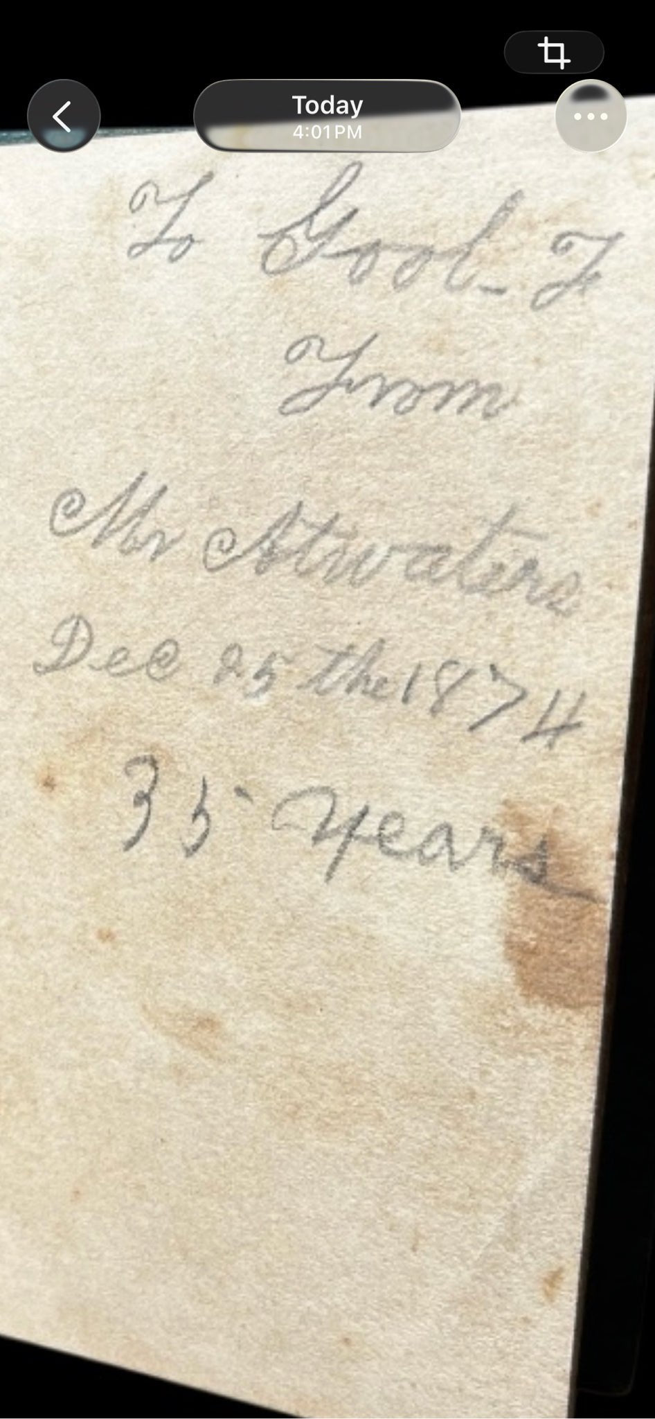 My Teacher's Gem c.1868 Lee & Shepard Miniature Book Inscribed 1874 | Finer Things Resale