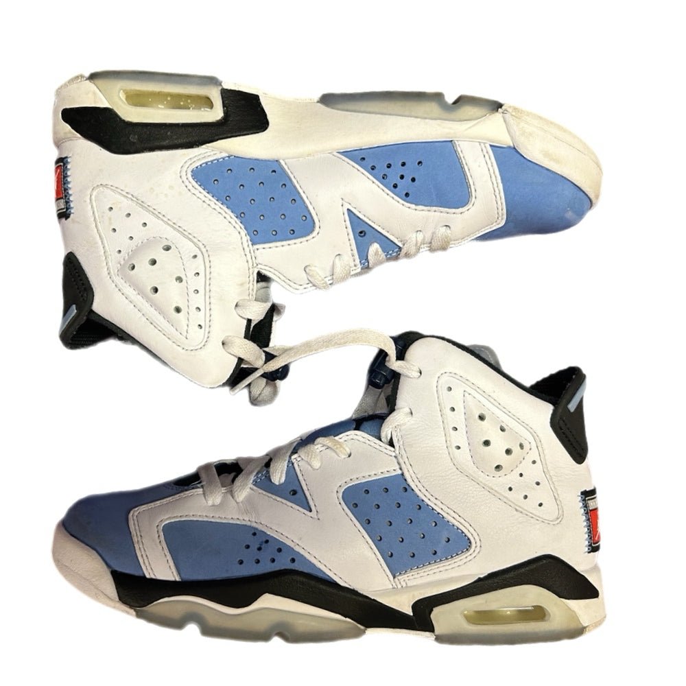 Nike Air Jordan 6 Retro UNC White University Blue Basketball Sneakers Shoes 5Y | Finer Things Resale