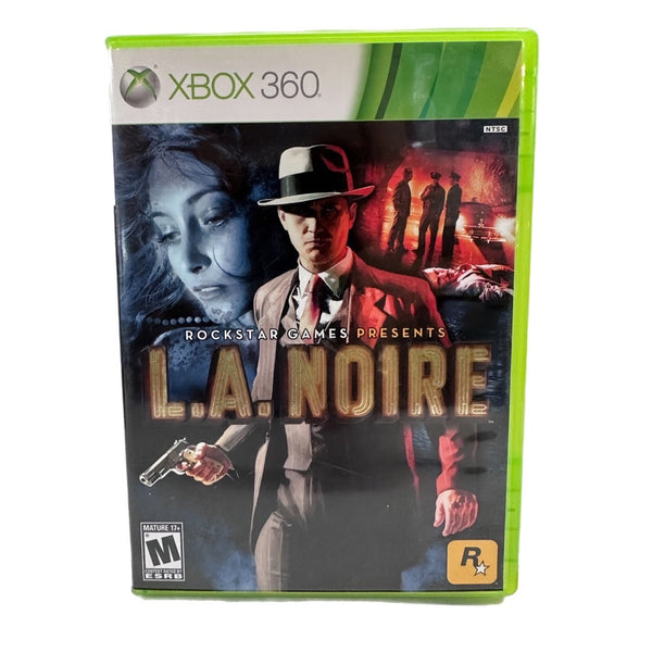 L.A. Noire XBOX 360 game Microsoft Rockstar Games Rated M17+