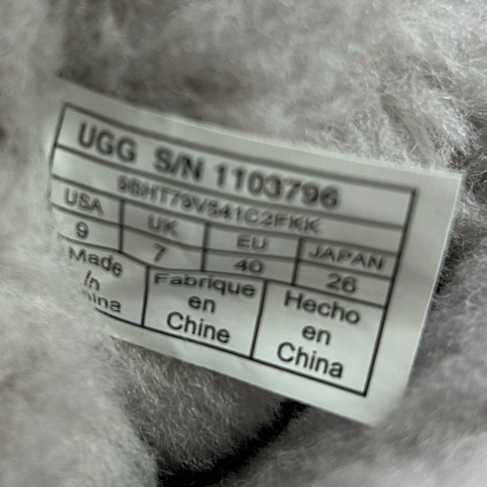 UGG Classic Short Cosmos Sequin Boots Silver Gold SIZE 9 | Finer Things Resale