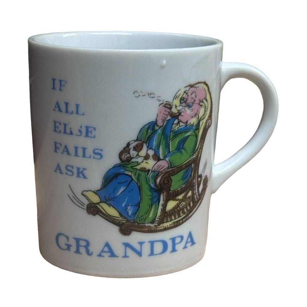If All Else Fails Ask GRANDPA coffee mug Made in Japan VINTAGE 1960's | Finer Things Resale