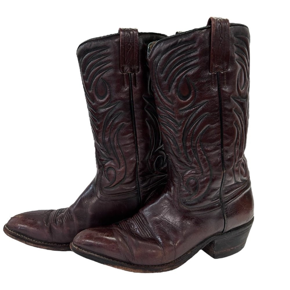 Dan Post Western Cowboy Boots Cherry Brown MENS SiZE 10D 6934 | Finer Things Resale