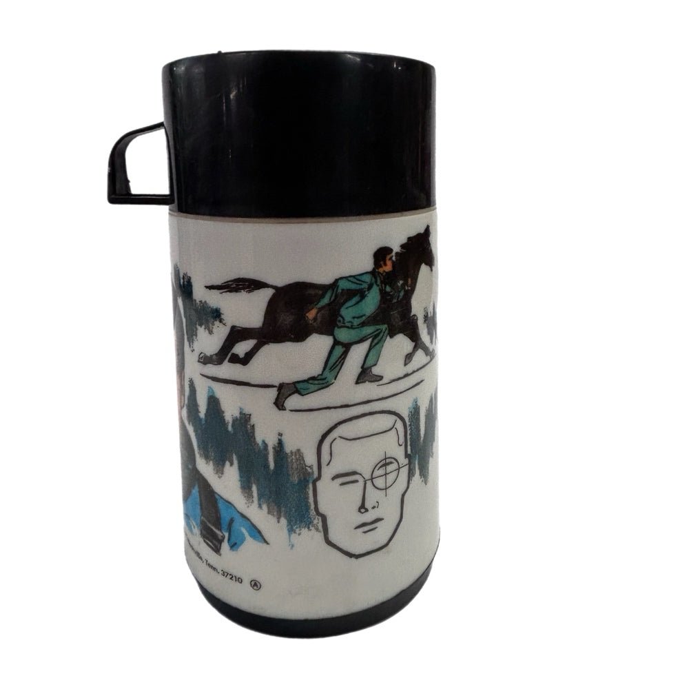 Six Million Man Bionic Man Lunch Box Thermos Bottle Aladdin VINTAGE 1974 | Finer Things Resale