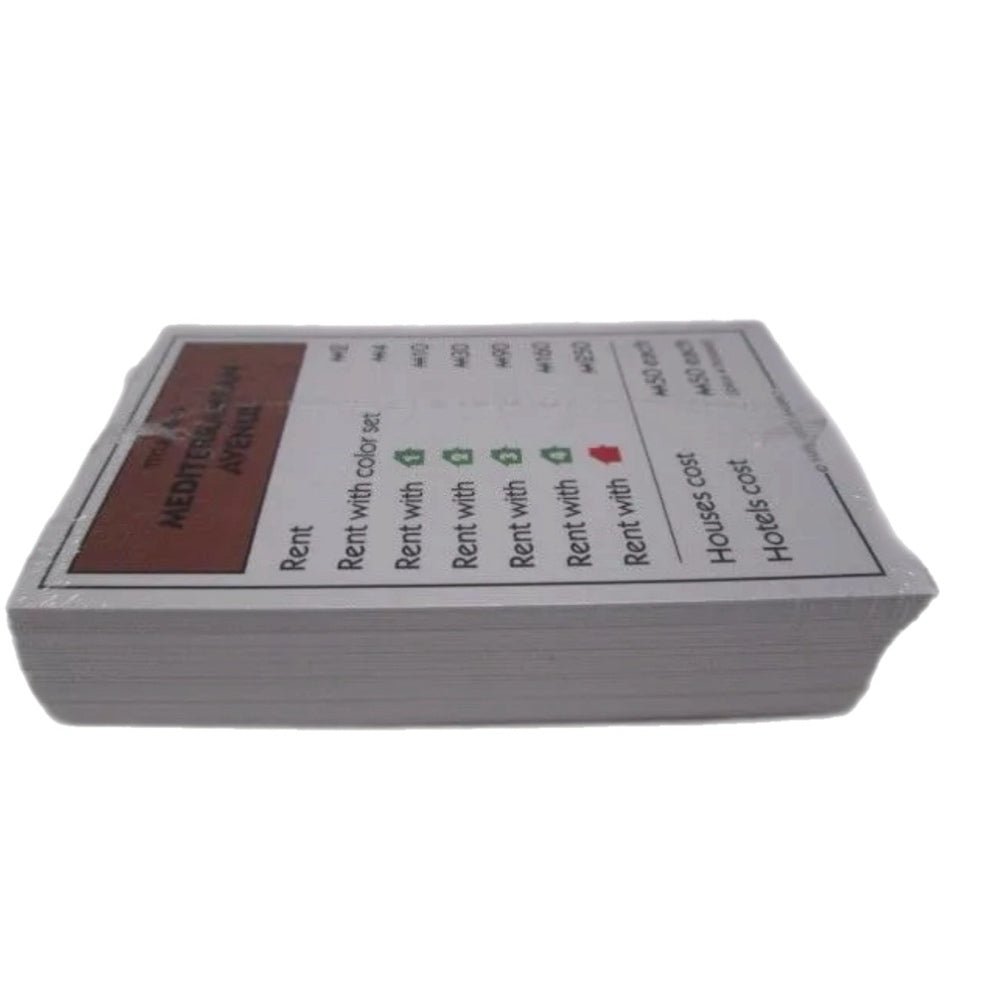 Monopoly Game Title Deeds Community Chest & Chance Cards REPLACEMENT set NEW | Finer Things Resale