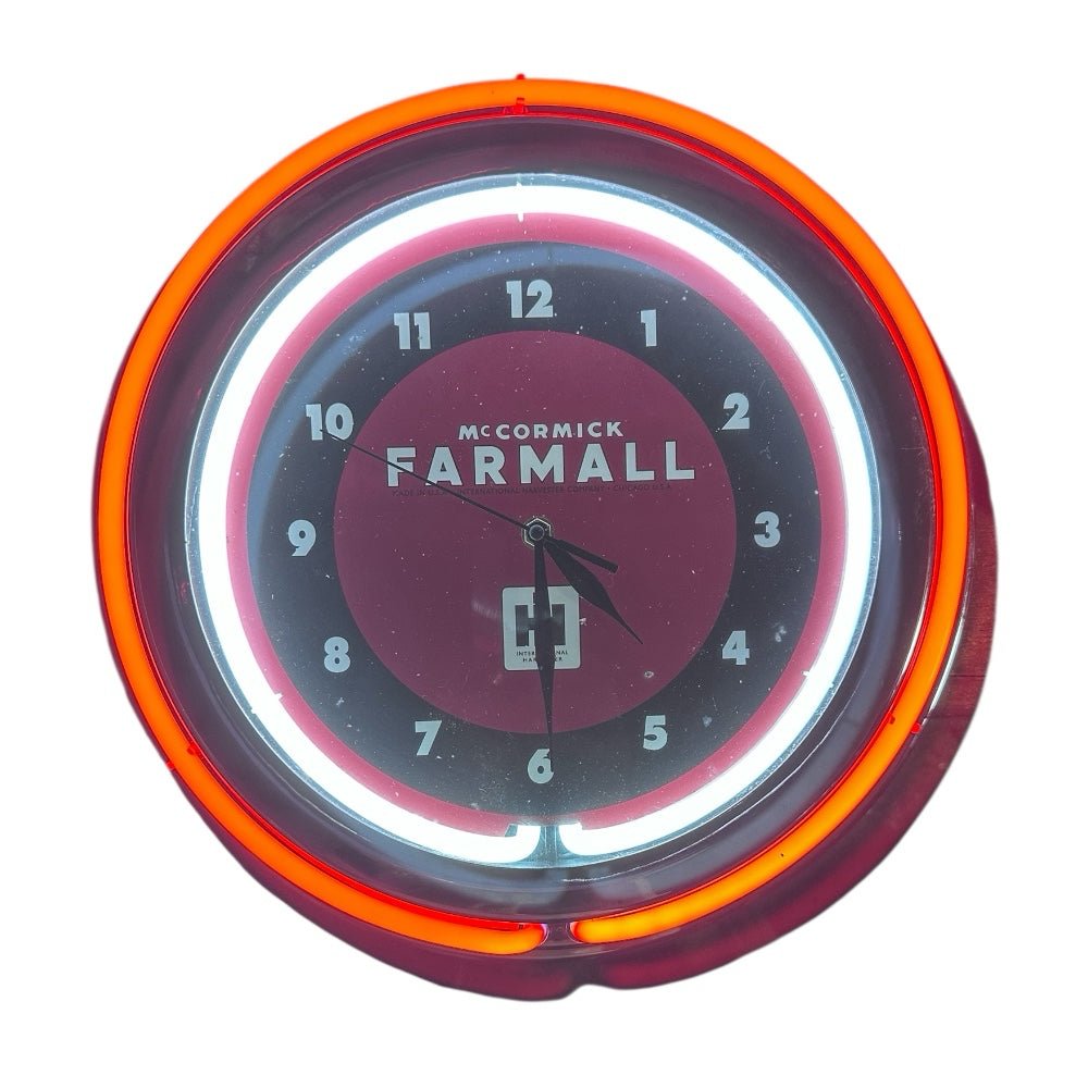 McCormick Farmall Double Neon Wall Clock | Finer Things Resale