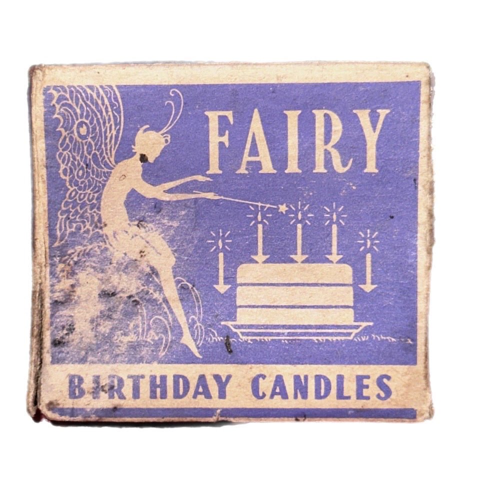 Fairy Birthday Candles EMPTY box Emery Industries VINTAGE 1960's | Finer Things Resale