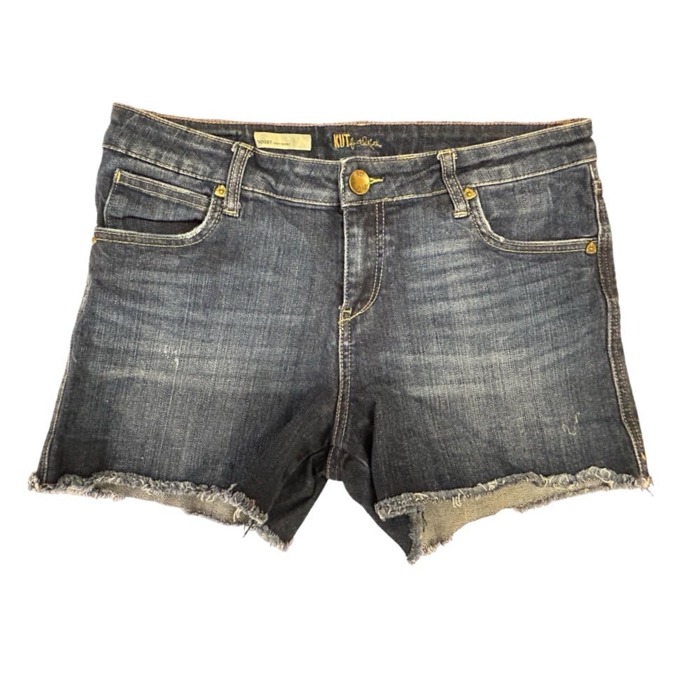 Kut from the Kloth Gidget Frey Short Cut-Off denim shorts | Finer Things Resale