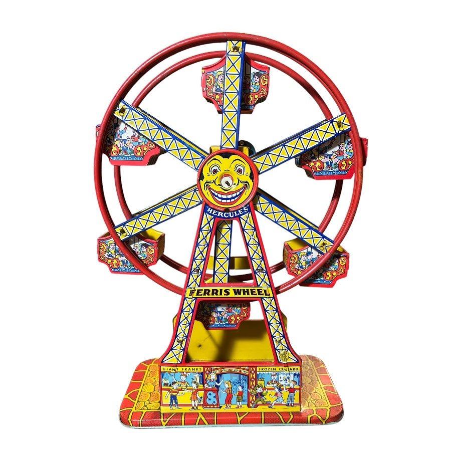 J.Chein Tin Litho Hercules Ferris Wheel Wind-Up toy VINTAGE 1930's | Finer Things Resale