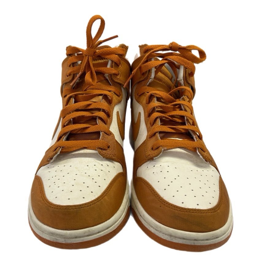 Nike Dunk High Retro SE Monarch Orange White Sneakers DV7223-800 Mens Size 10 | Finer Things Resale
