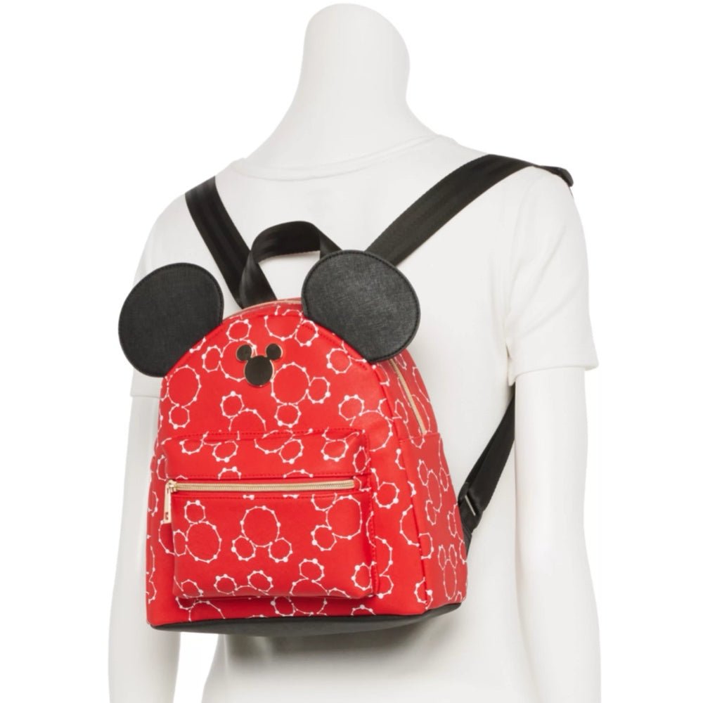 Disney Mickey Mouse BioWorld Mini Backpack Purse Bag Red Black | Finer Things Resale