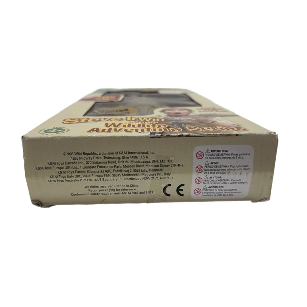 Steve Irwin Crocodile Hunter Wildlife Adventure Series Talking Doll 2006 NIB | Finer Things Resale