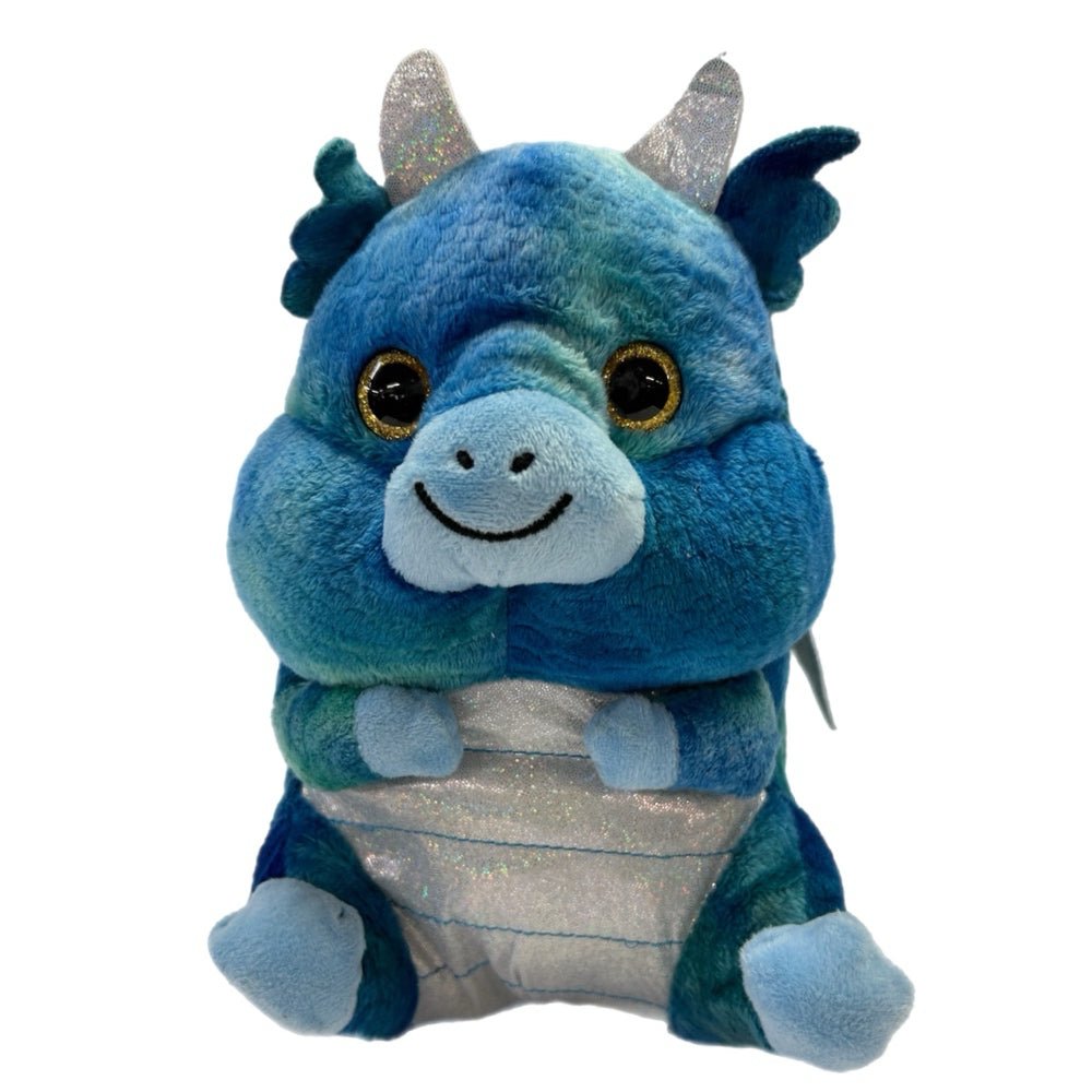 Nanco Bellie Buddies Blue Baby Dragon plush stuffed animal toy | Finer Things Resale