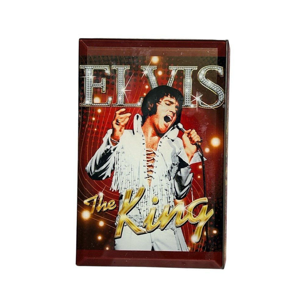 king glass music jewelry box plays heartbreak hotel