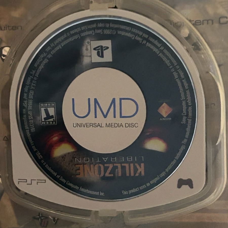 Killzone Liberation Sony PSP 2006 UMD Game Case & Manual CIB 2006 Rated T