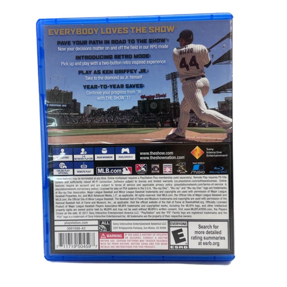 MLB: The Show 17 Baseball Playstation 4 PS4 game 2017 Rated E | Finer Things Resale