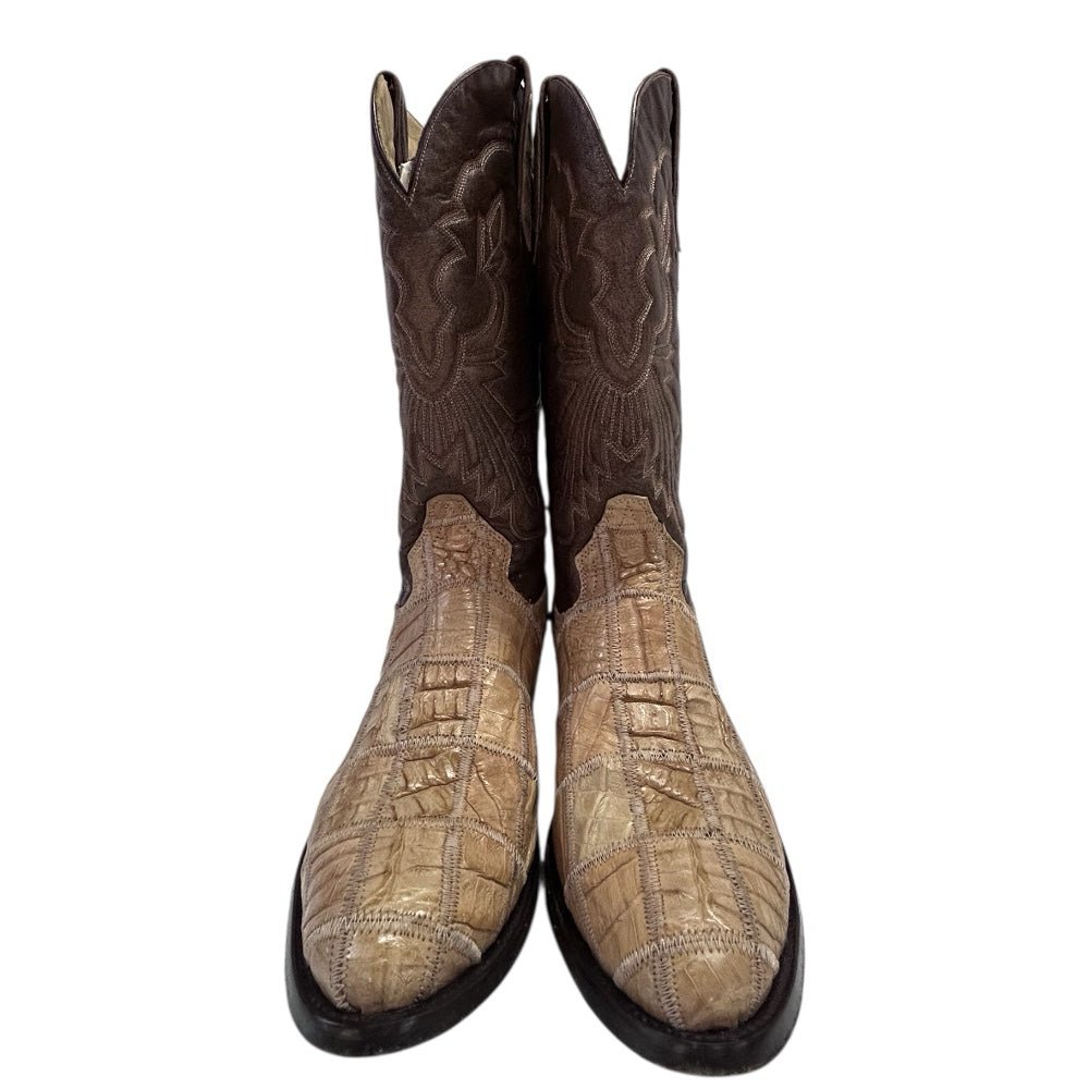 Corral Boots Exotic Alligator Inlay Cowboy Western Boots SIZE 11 D | Finer Things Resale