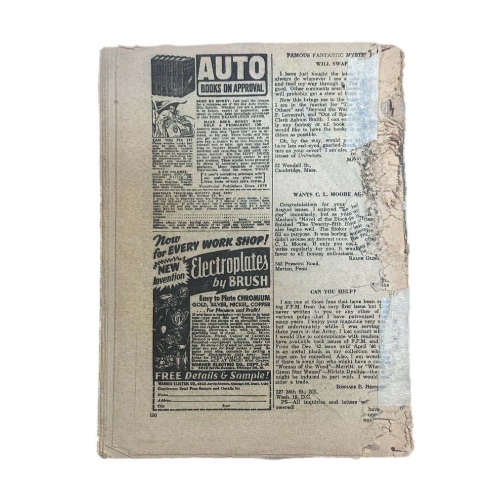 Famous Fantastic Mysteries Magazine The Star Rover February 1947 VINTAGE Mystery | Finer Things Resale