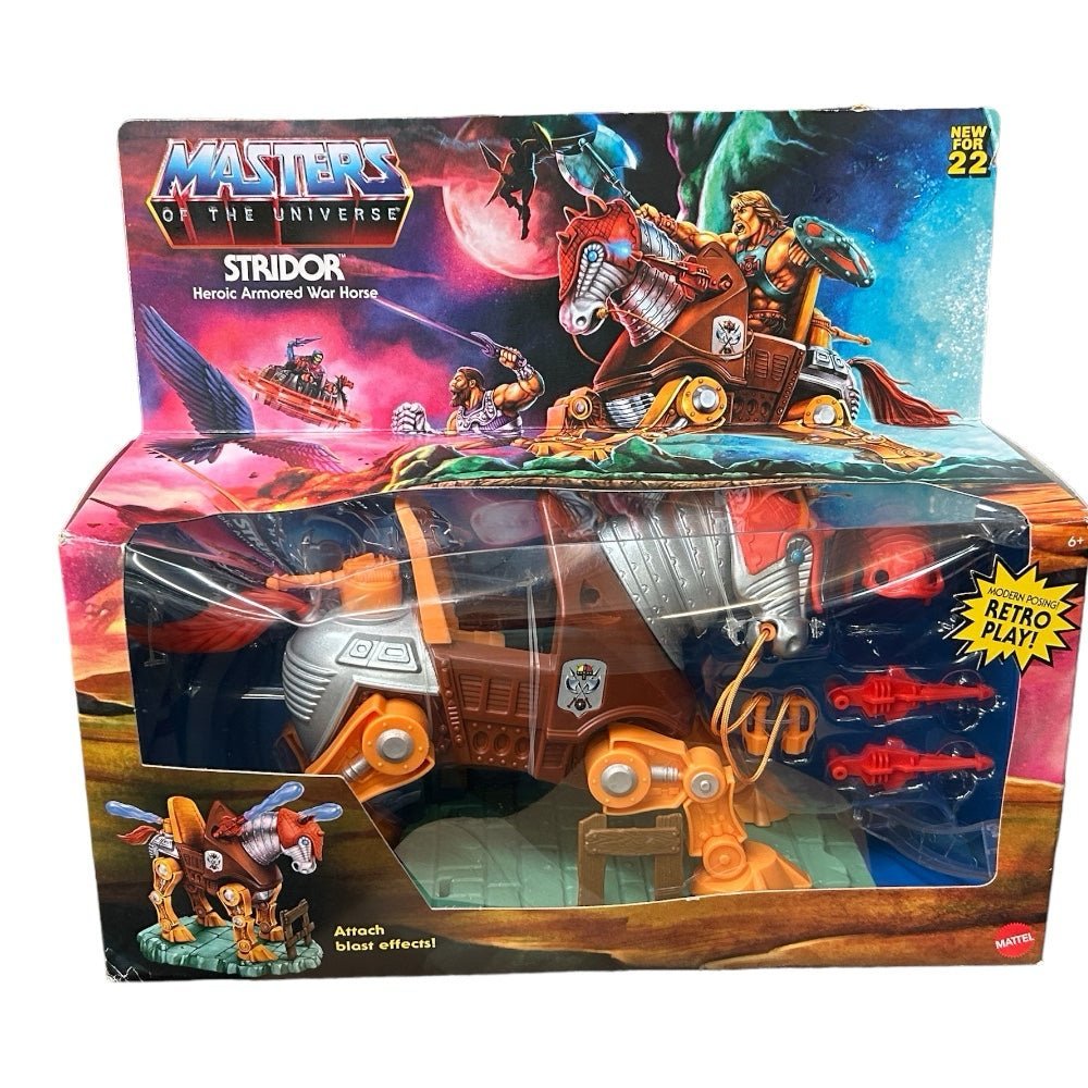 Masters of the Universe Stridor Heroic Armored War Horse action figure Mattel | Finer Things Resale