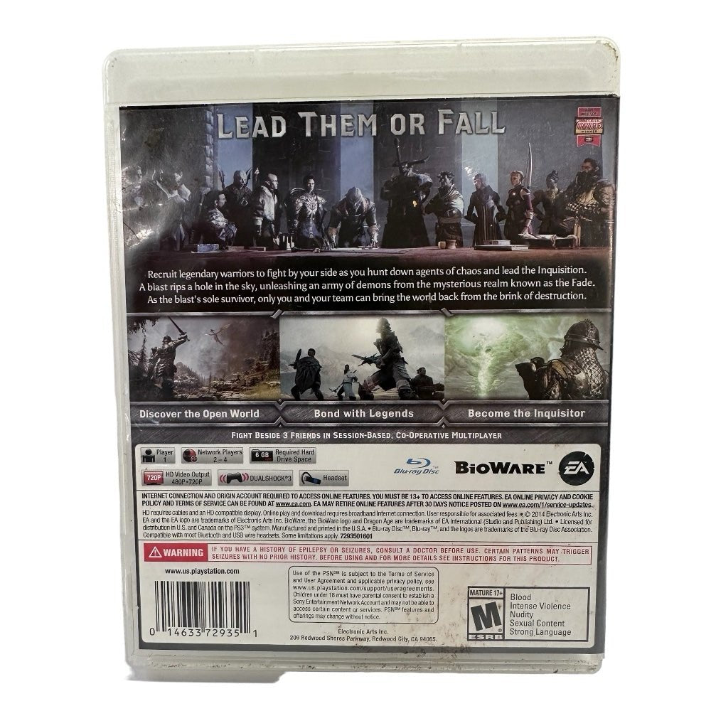 dragon age inquisition sony playstation 3 ps3 game 2014 rated - 1