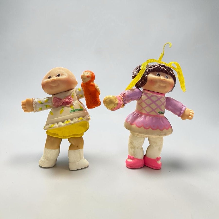 Cabbage Patch Kids CPK PVC Mini Figures Lot of 2 Girl Dolls VINTAGE 1984 | Finer Things Resale