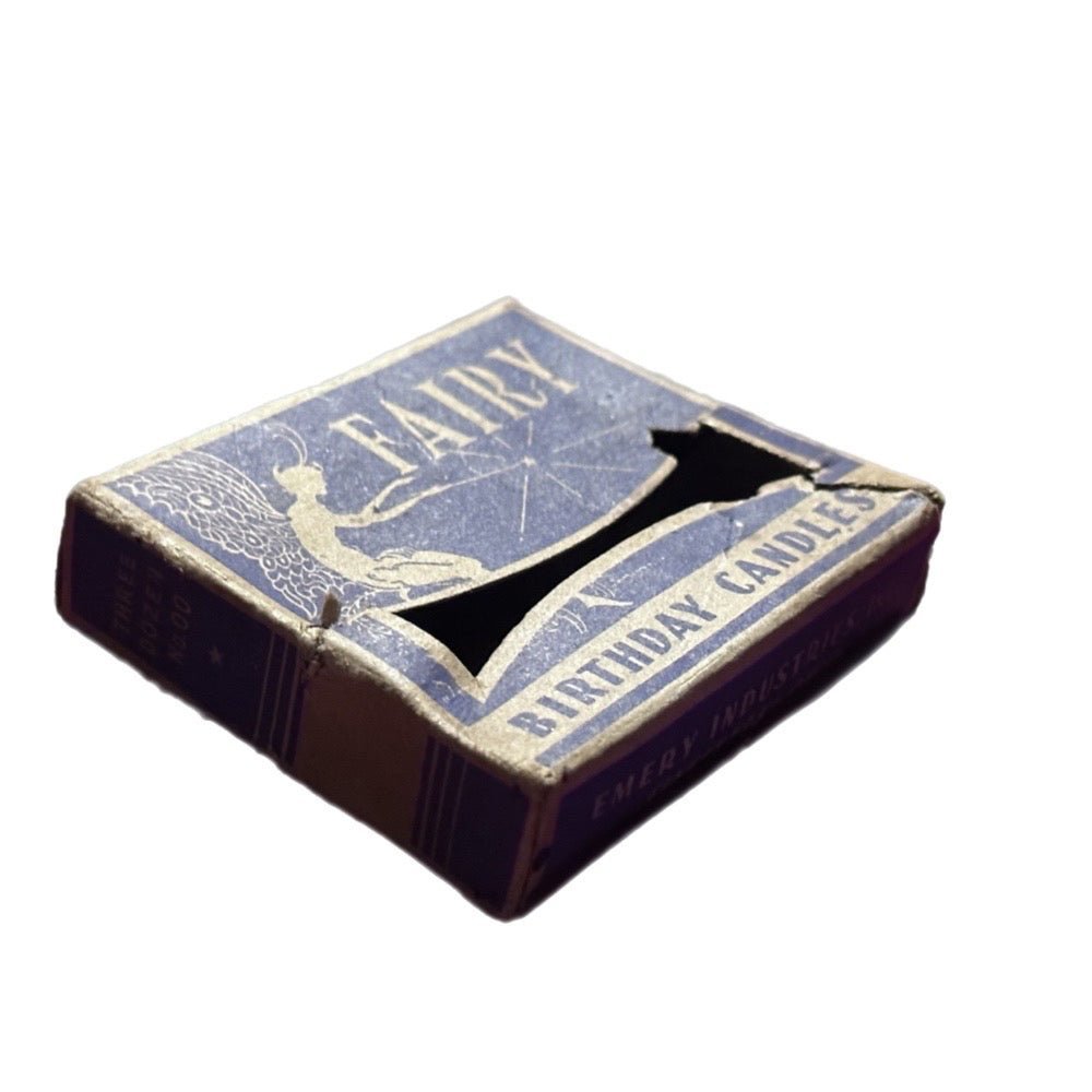 Fairy Birthday Candles EMPTY box Emery Industries VINTAGE 1960's | Finer Things Resale