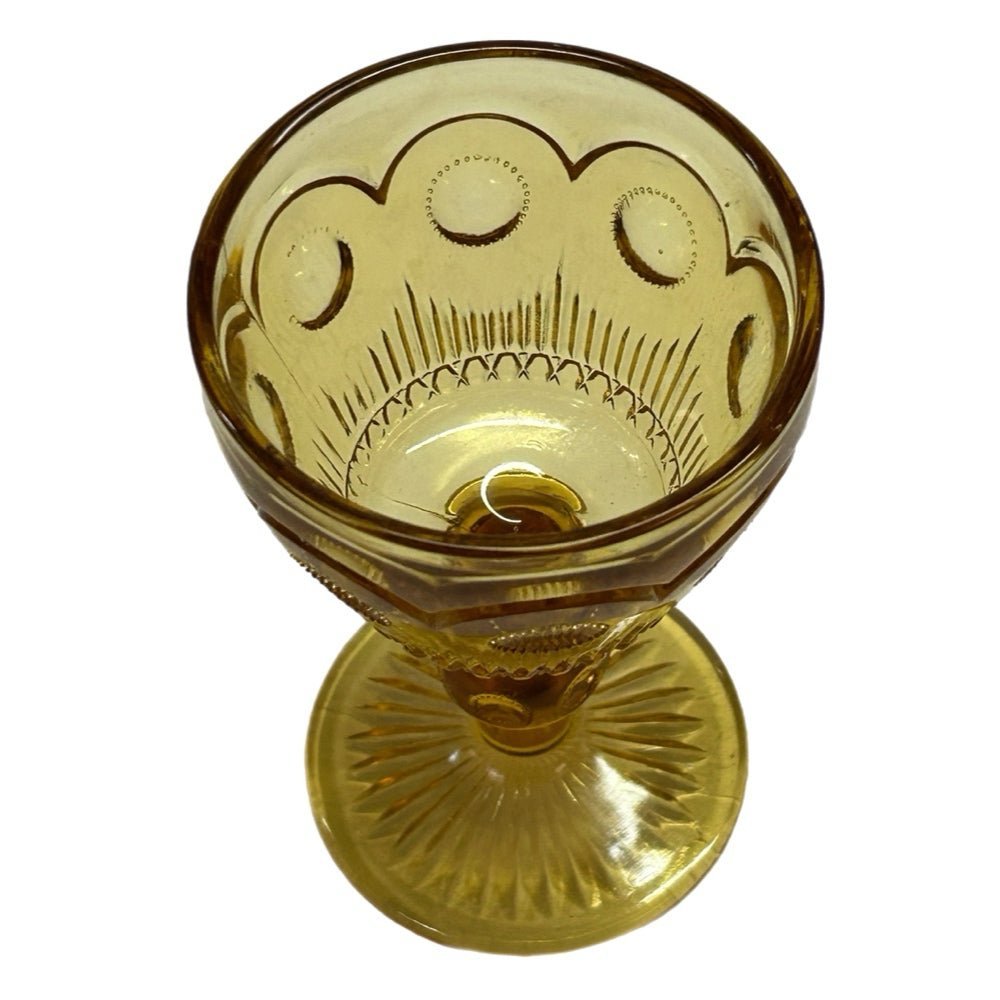Bartlett Collins St. Genevieve Amber Wine Glass REPLACEMENT Vintage 1960's | Finer Things Resale