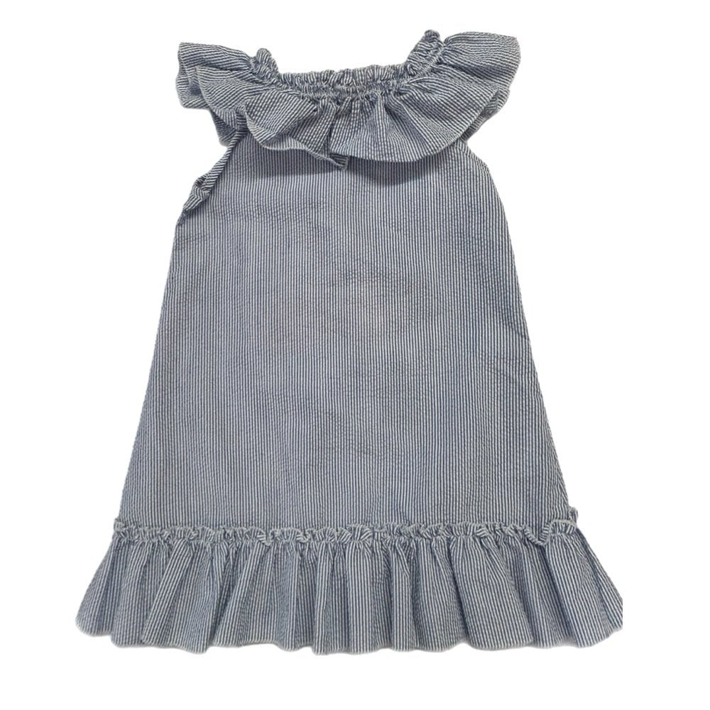 Lil Cactus Princess Carriage sleeveless seersucker dress SIZE 6 T | Finer Things Resale