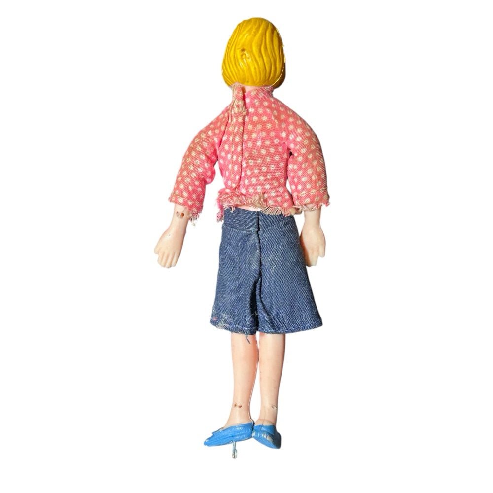 Vintage 1960s Bendable Posable  Rubber  Doll 6 inch | Finer Things Resale