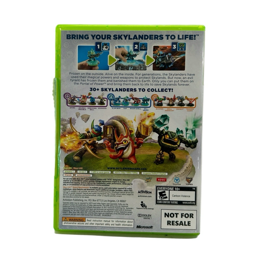 Skylanders Spyro's Adventure XBOX 360 game Activision 2011 Rated E 10+