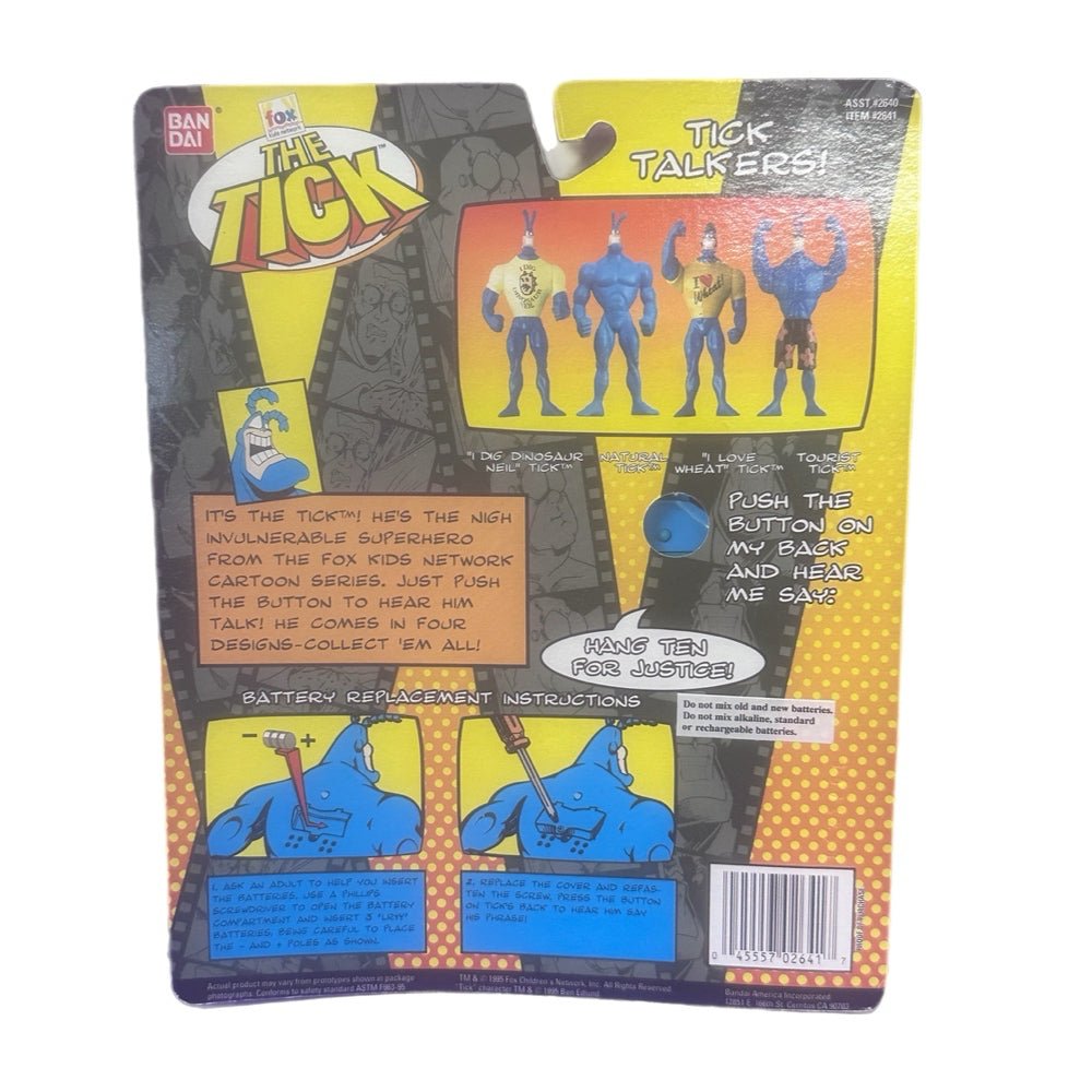 Bandai The Tick Tick Talkers Tourist Tick action figure VINTAGE 1995 NIP | Finer Things Resale