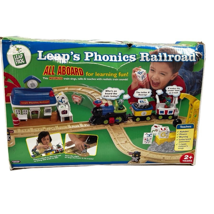 LeapFrog Leap's Phonics Railroad Complete Set in box #21025 VINTAGE 2005 | Finer Things Resale