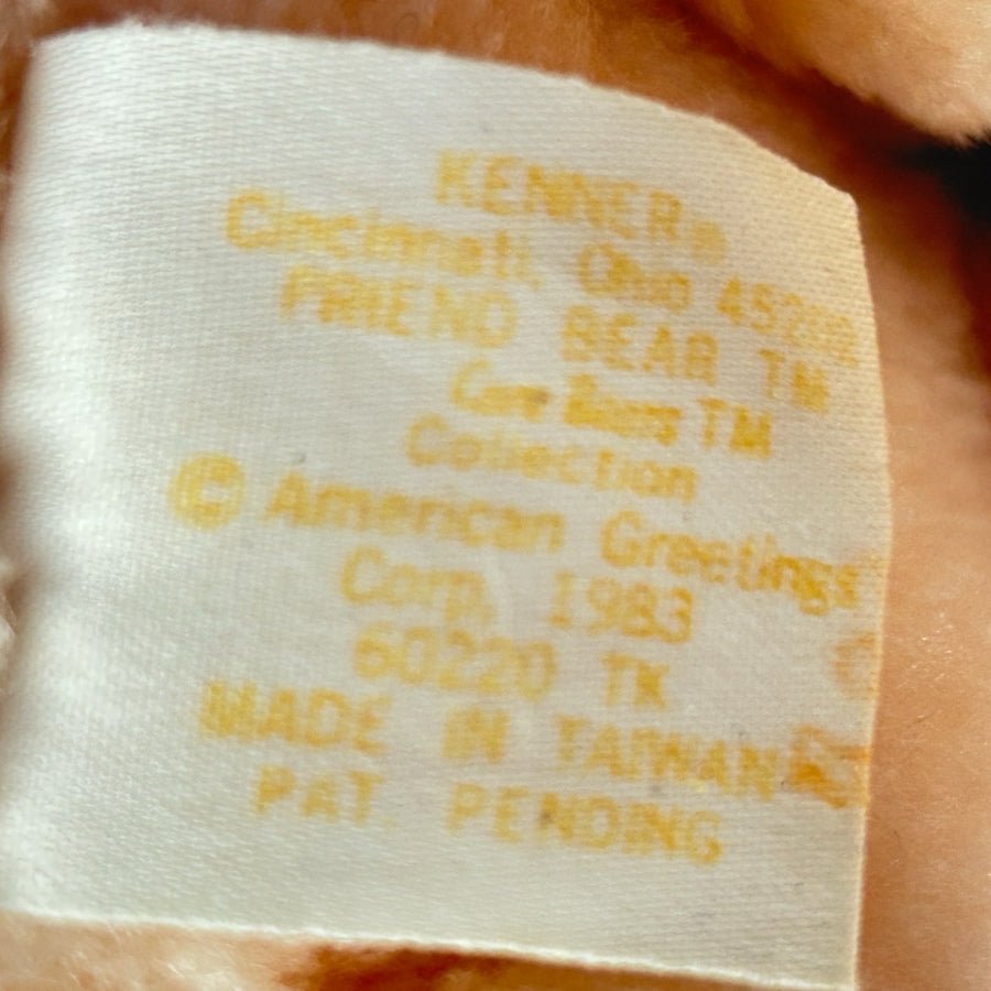 Care Bear Friend Bear Plush Peach Stuffed Bear Animal 13" VINTAGE 1983 | Finer Things Resale