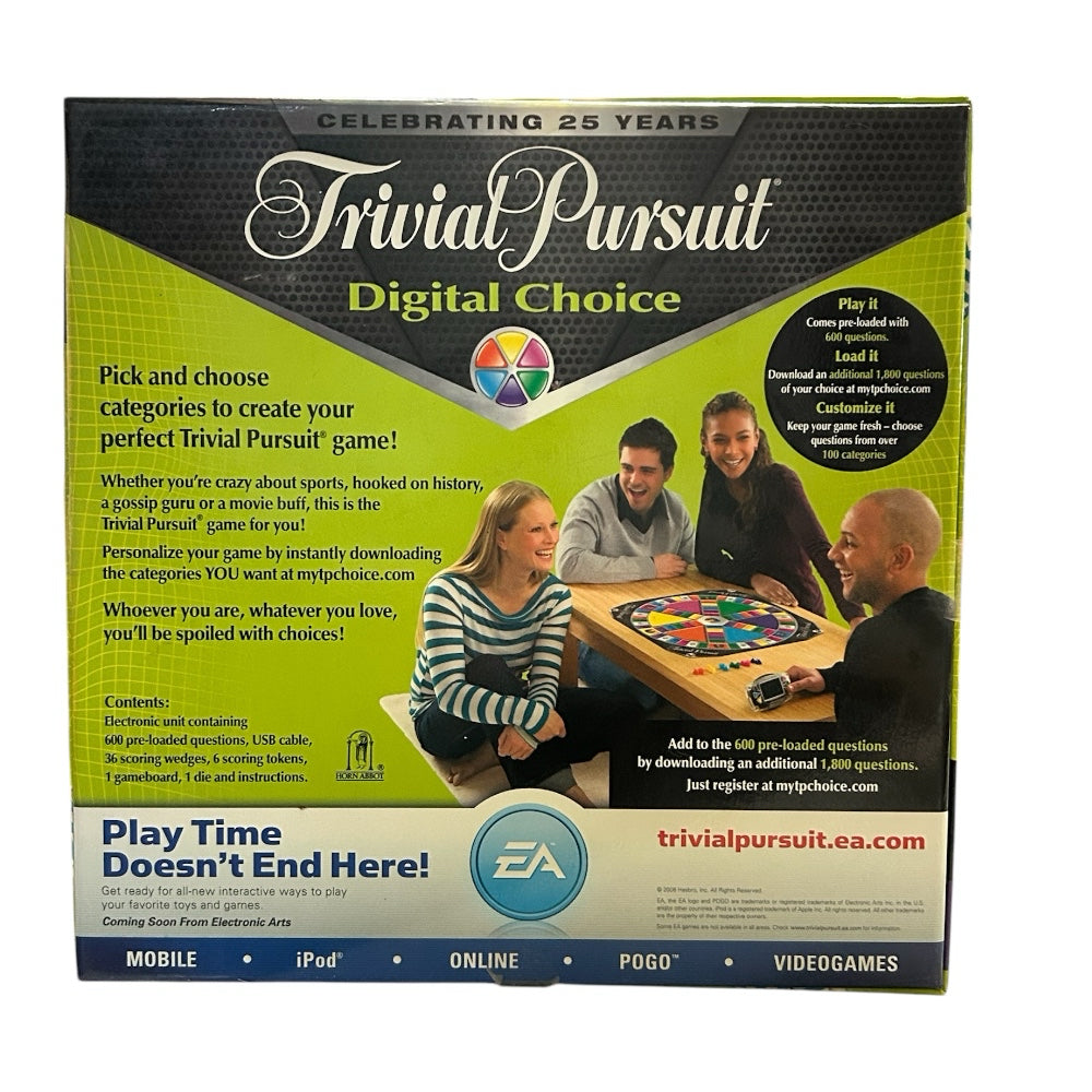 Trivial Pursuit Digital Choice Game Parker Brothers 2008