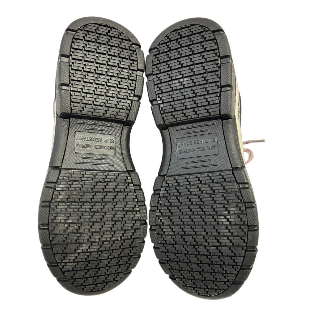 skechers bisco steel toes work shoes sneakers 76601 size 10 euc