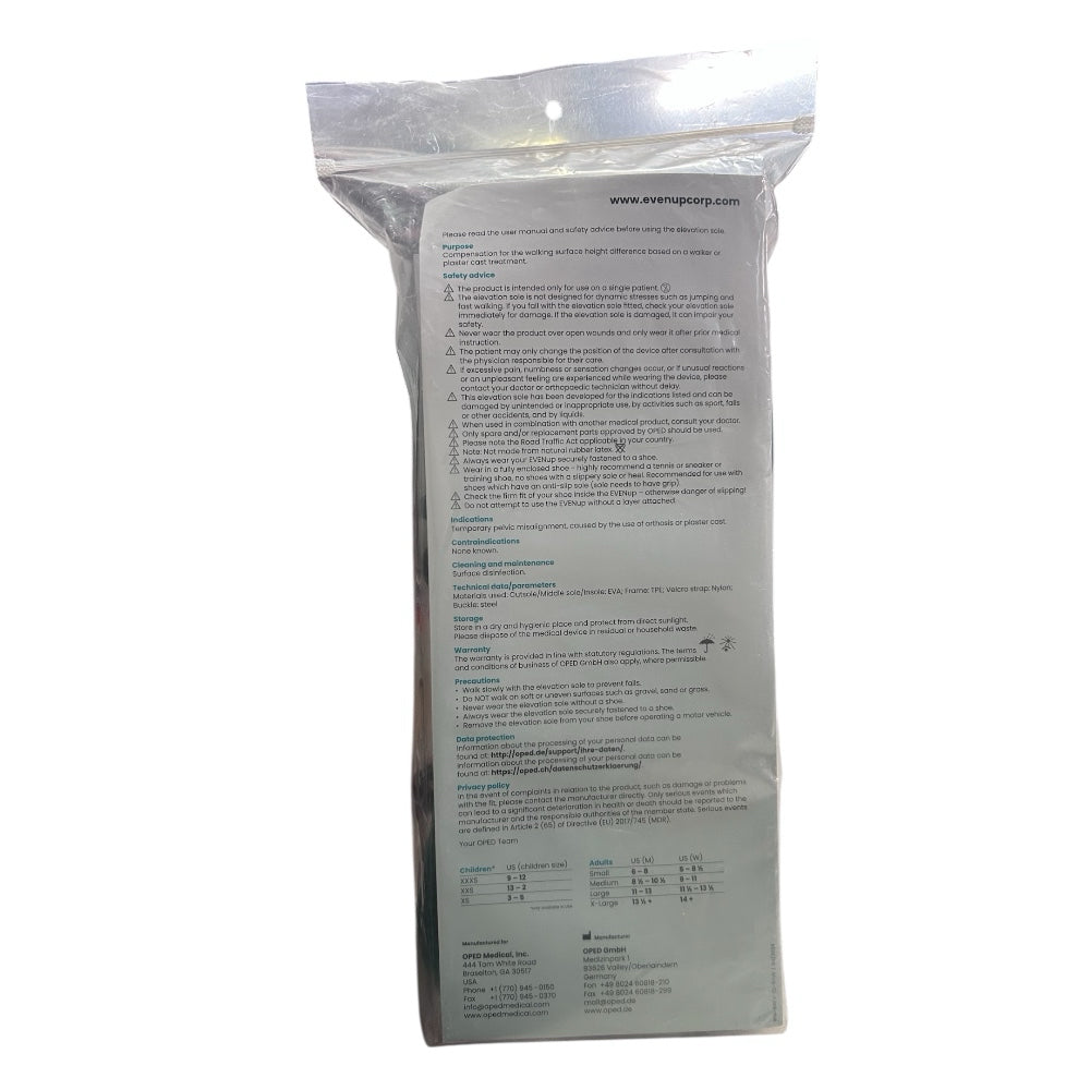 Even Up SHoe Lift Oped Adjustable Leveler Balancer SIZE SMALL NIP | Finer Things Resale