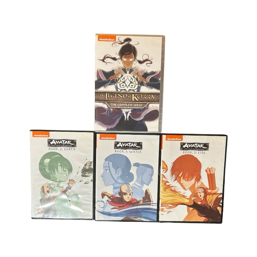Avatar The Last Airbender Books 1-3 & Legend of Korra Complete DVD Box Set